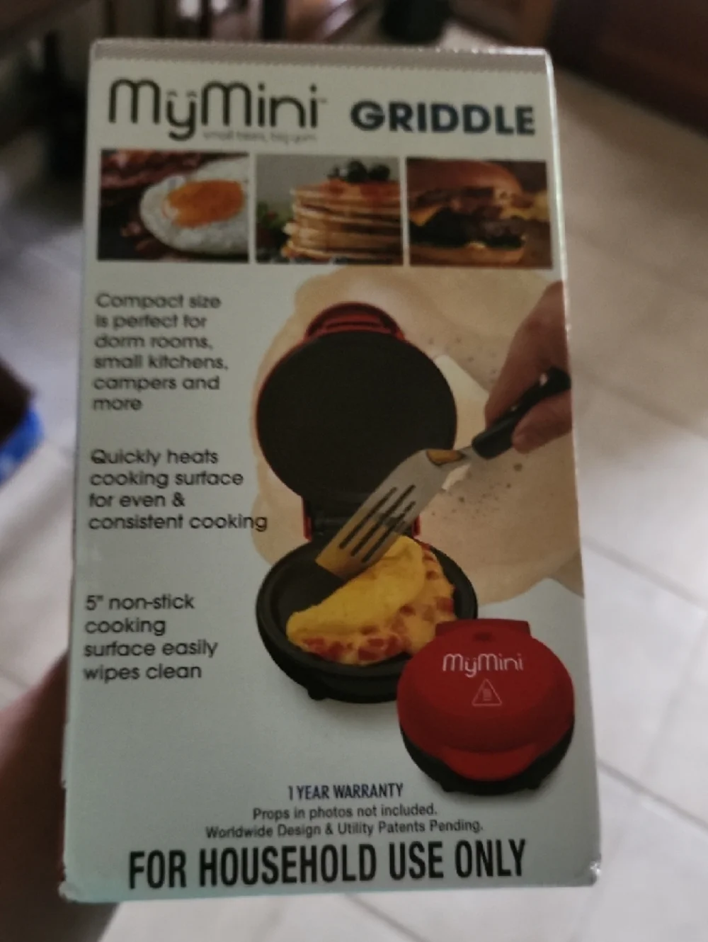 MyMini Red and Black Mini Griddle